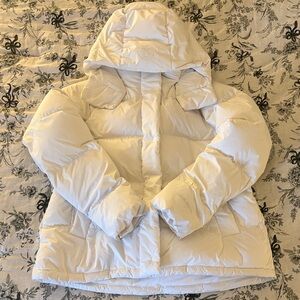 lululemon athletica White Puffer Jacket with Hood